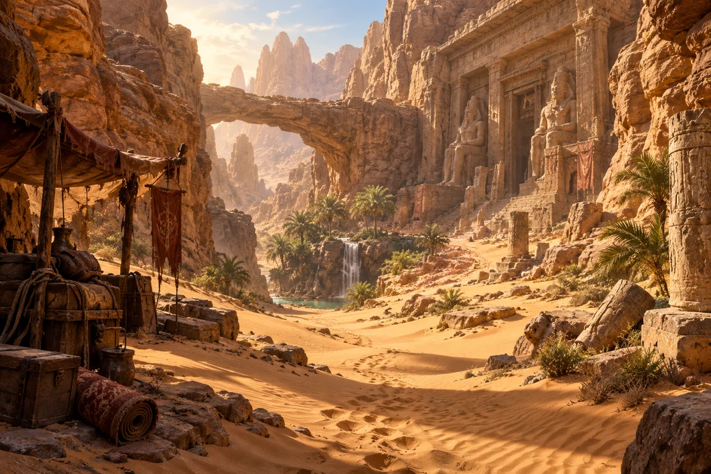 Desert Passage — Cinematic Scenes capability illustration