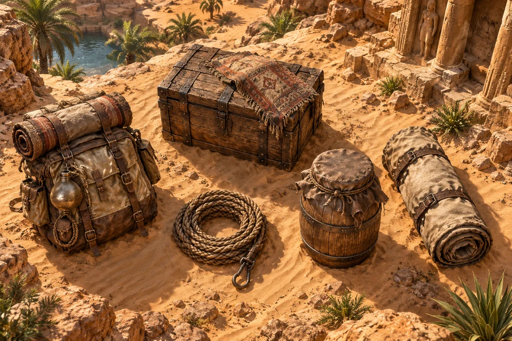 Caravan Supplies — Props & Objects capability illustration