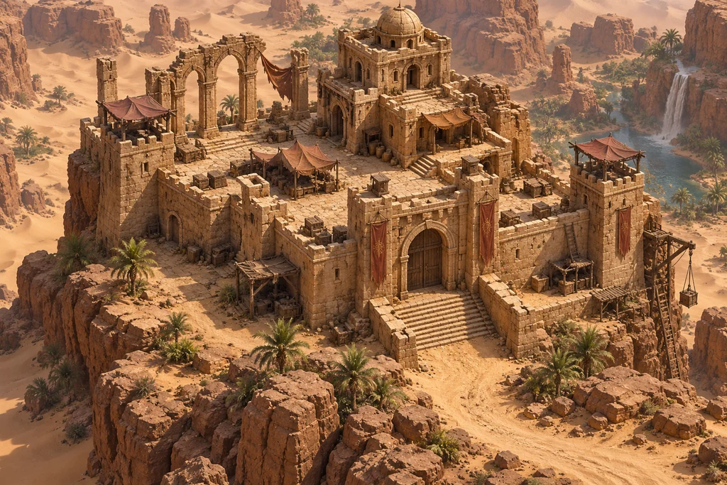 Sandstone Outpost — Structure Assets capability illustration