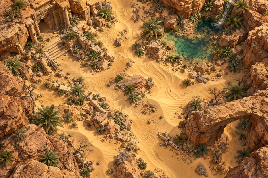 Dune Terrain — Terrain Tiles capability illustration