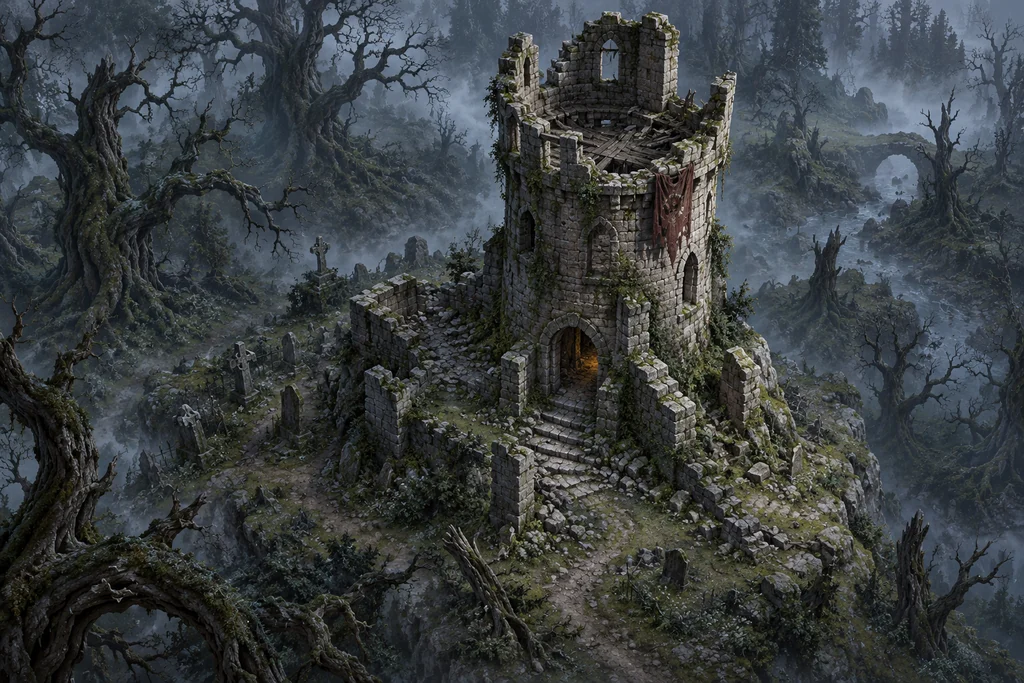 Ruined Watchtower — Structure Assets capability illustration